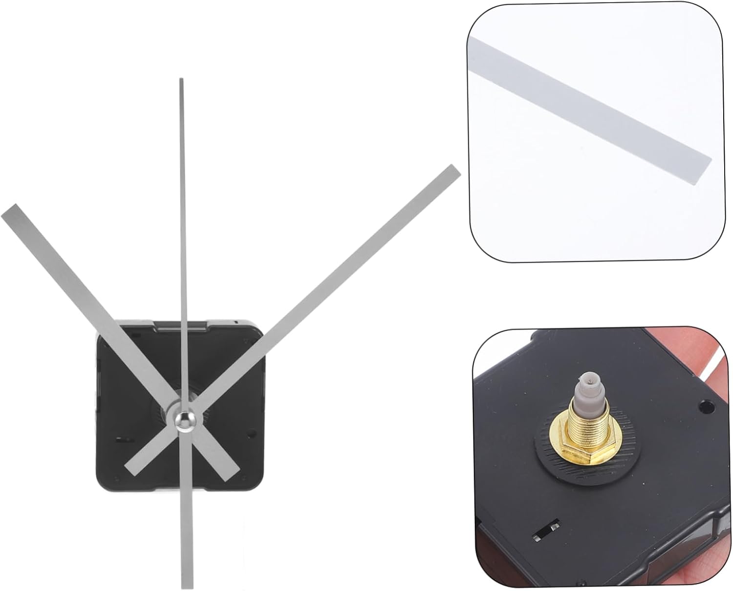 Silver Noiseless Clock Mute Kit