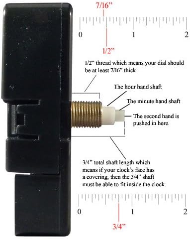 Dhorcas Designs 12 Threaded Motor Clock Kit