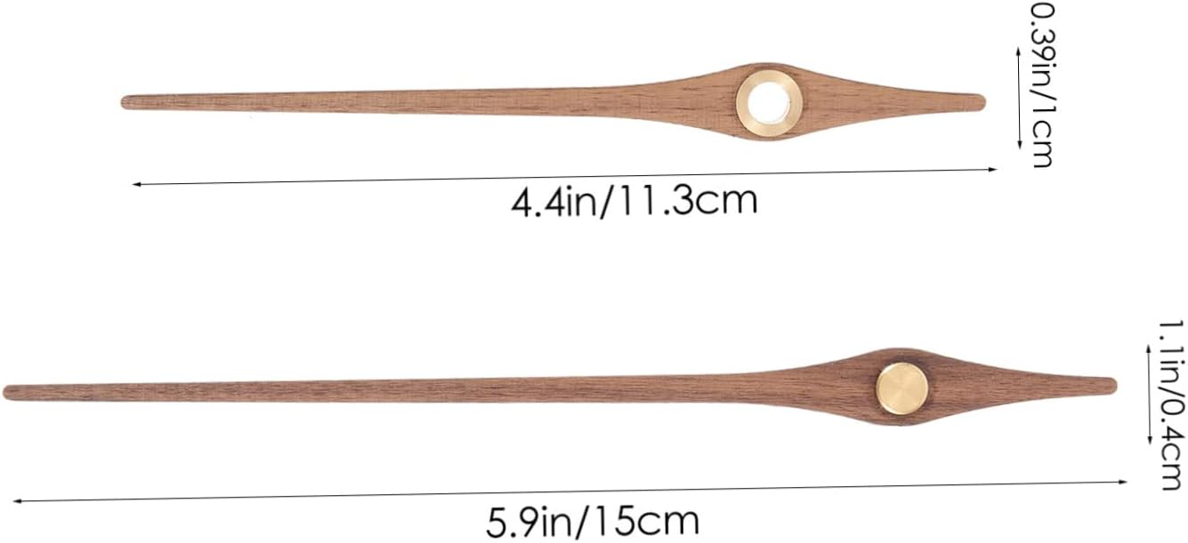 5-Set Wooden Clock Pointers for DIY Enhancement
