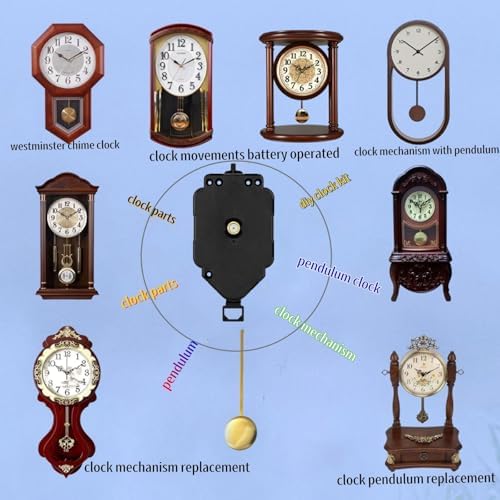 Prettyia Clock Mechanism 2 Set Replacement Kit