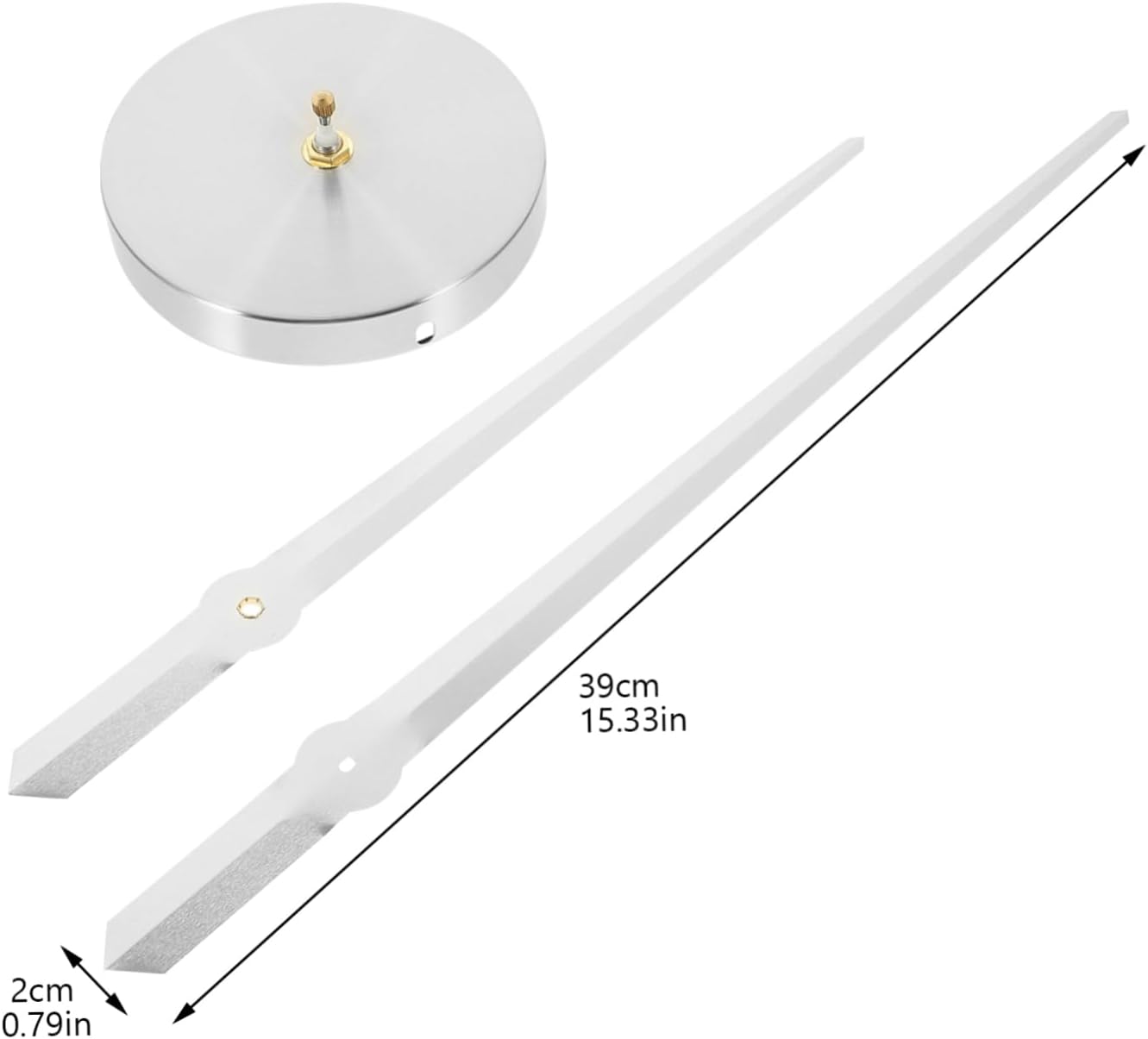 STOBAZA DIY Battery Operated Wall Clock Movement with Silver Metal Hands