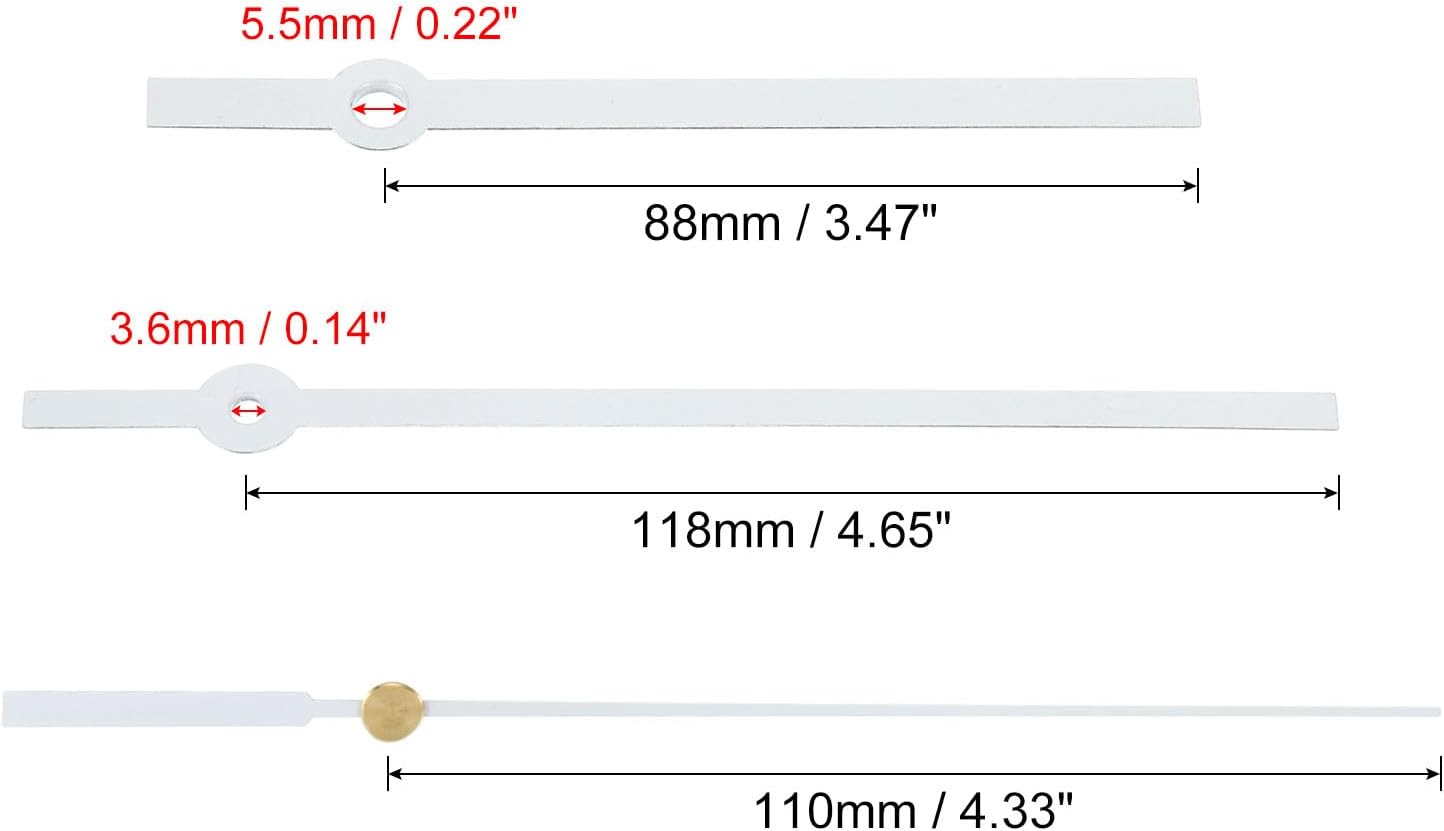 PATIKIL Replacement Clock Hands Kit 10 Set