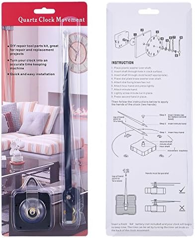 Hicarer High Torque Clock Movement Mechanism with Long Straight Hands