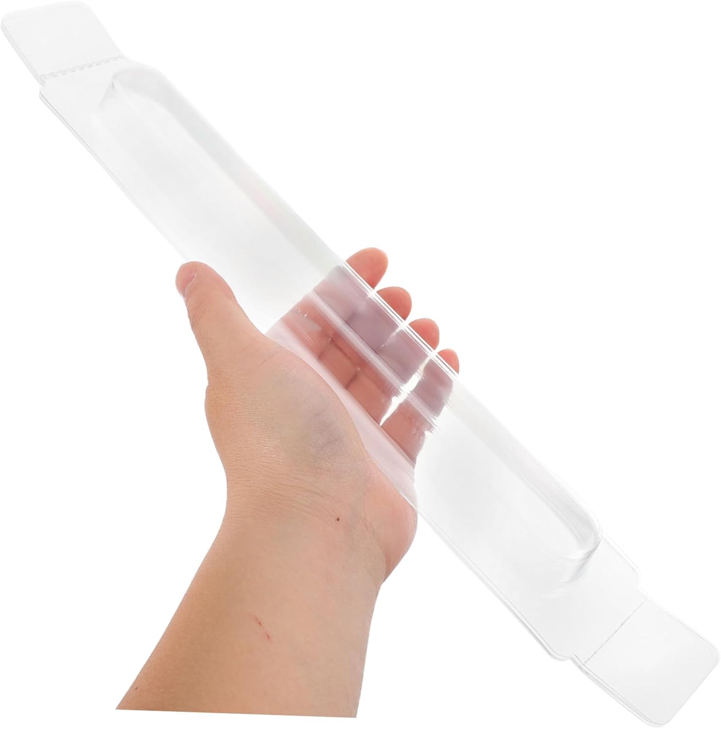 ORFOFE PVC Wall Clock Hands Protection Box 25cm Diameter