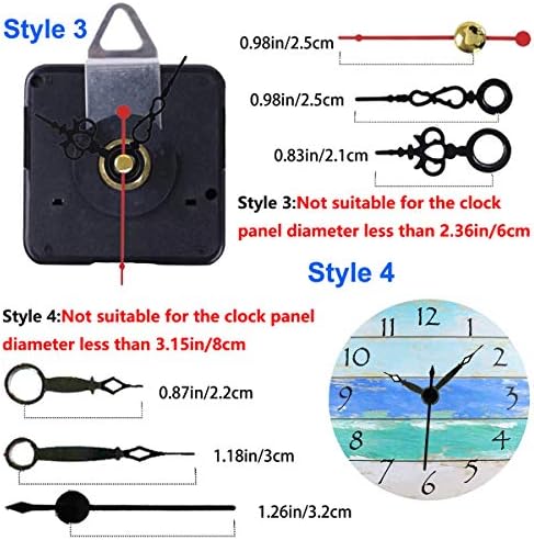 High-Quality Battery-Operated Clock Movement Parts for DIY Repair 2-Pack