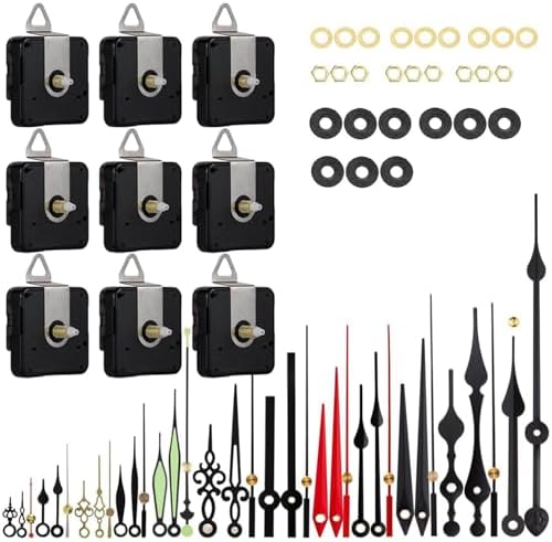 9-Piece Clock Kit for DIY Clock Replacement and Repair
