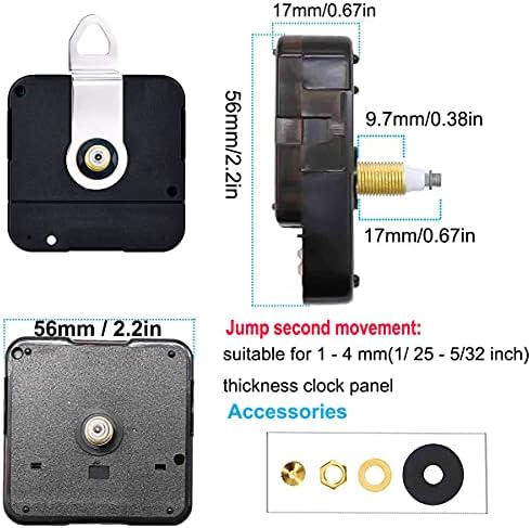HILLHOME Ultimate Clock Shaft Precision Replacement for DIY Wall Clocks