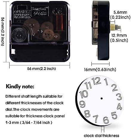 Replacements for quartz Clock movements 3364 inch