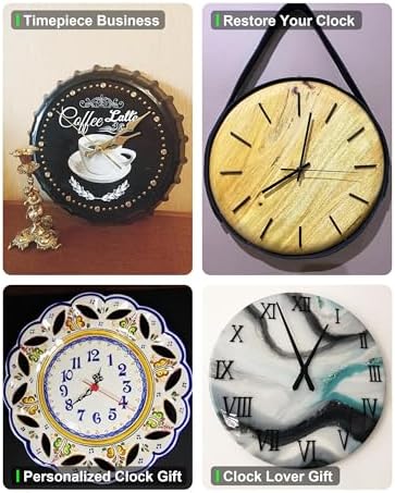 Premium Clock Kit with Long Gold Brass Hands