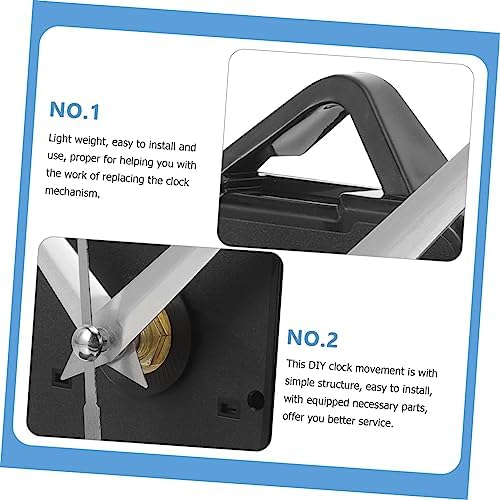 WOONEKY Simple Wall Clock Movement Set with 3-Pointer Kit