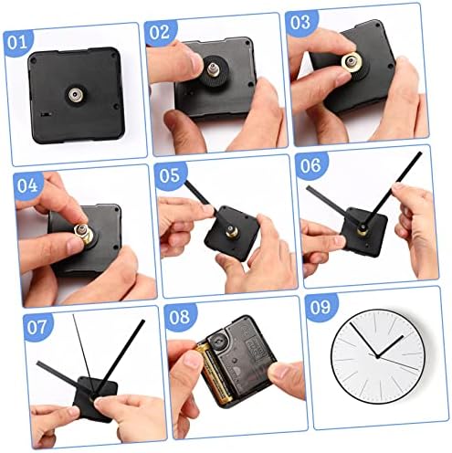 Precision Clock Movement Repair Kit with 8 Replacement Parts