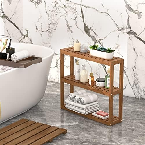 Dominax Bamboo Bathroom Storage Shelf