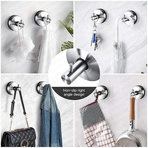 YOHOM Stainless Steel Vacuum Suction Cup Bathroom Shower Holder