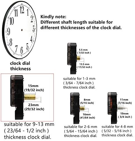 Youngtown 12888 23mm Shaft Clock Movement