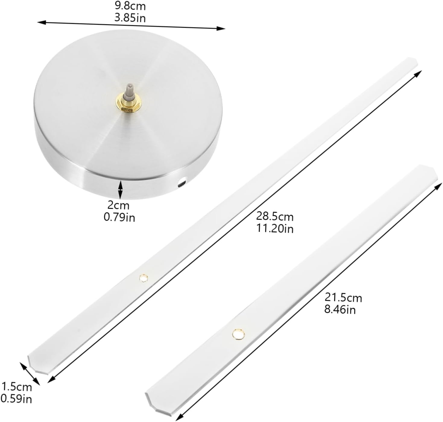 Precise Metal Replacement Hands for DIY Wall Clocks