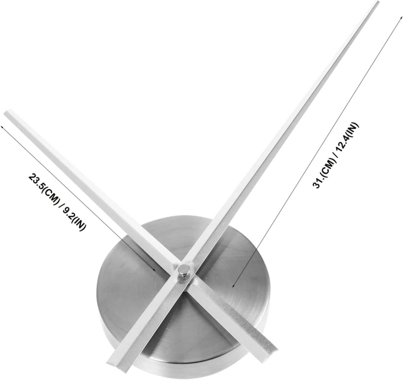 GREAT VALUE DIY Wall Clock Kit - 10cm Silver Base Plate More