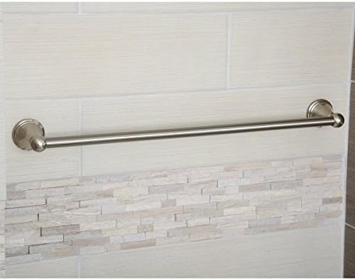 Amazon Basics Modern Towel Bar 24 x 70 Zinc Alloy Satin Nickelamazonbasicscom