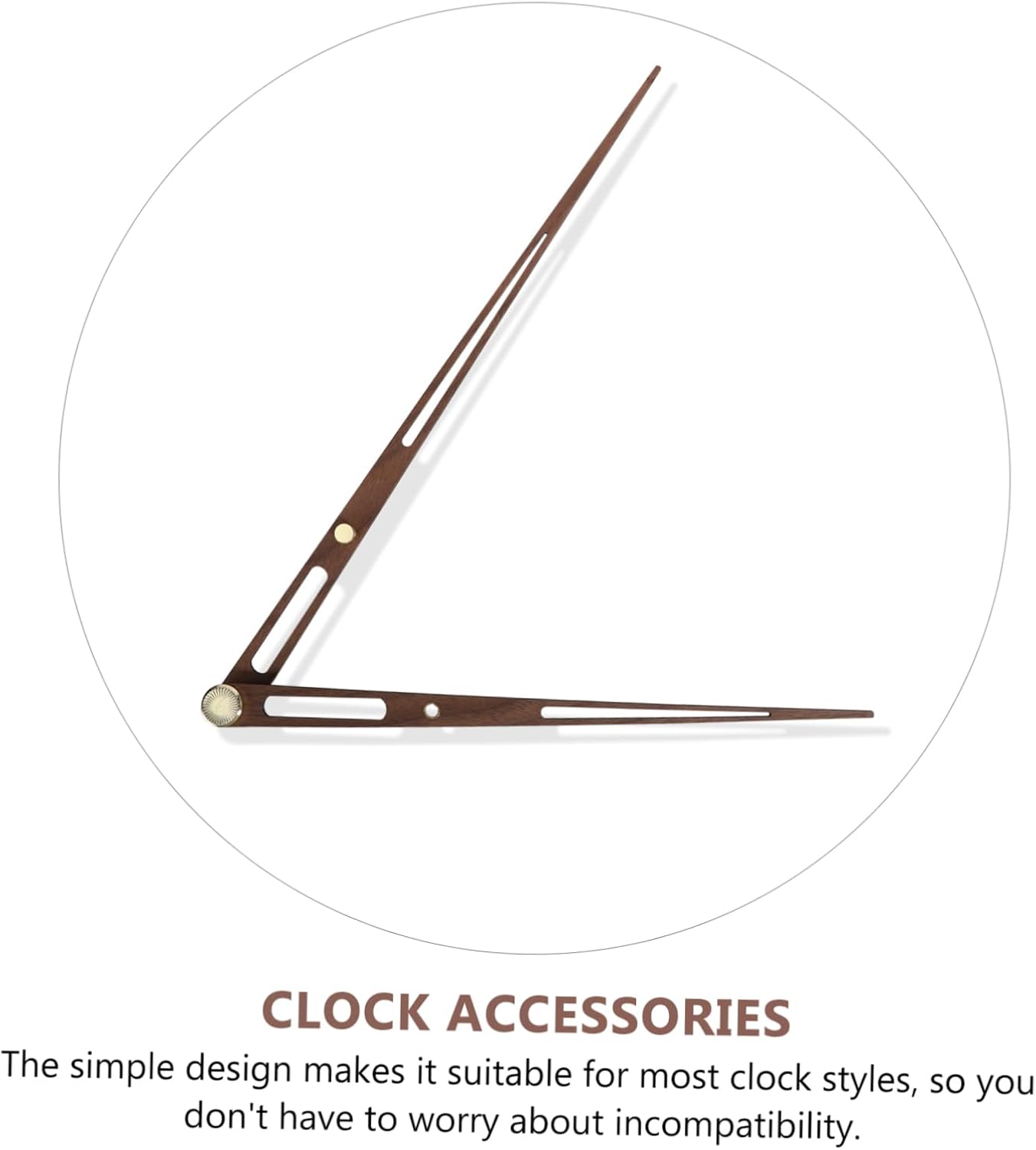 Modern Black walnut Wooden Clock Hands Set for DIY Clocks