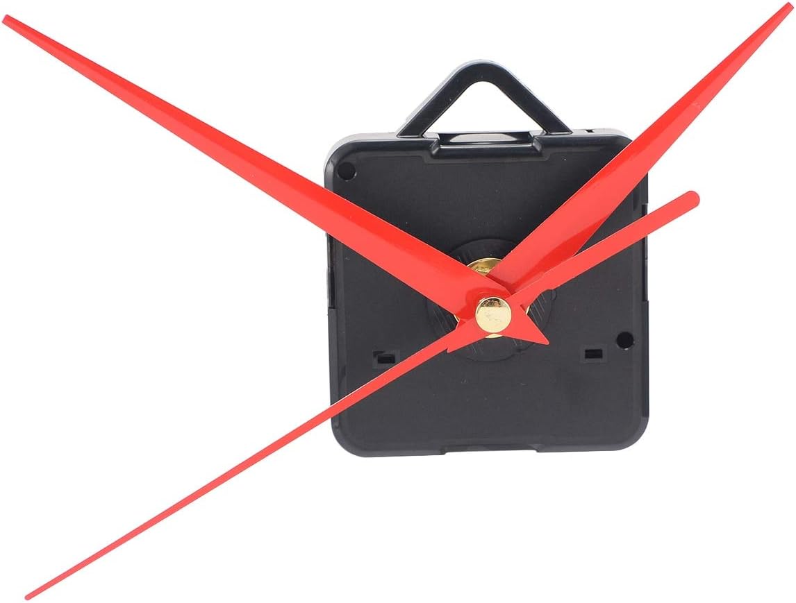 Essential Wall Clock Repair Kit Red Hands