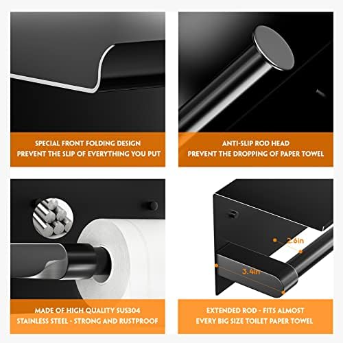 Effortlessly Mount Your Toilet Paper with 5-in-1 Storage Solution