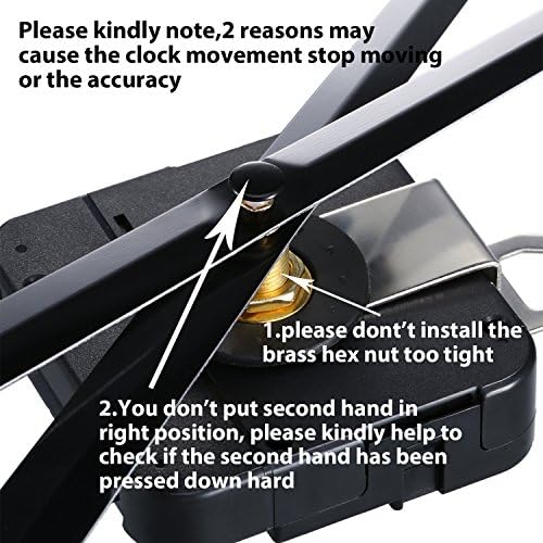 Professional Clock Movement - High Torque Durable Easy to Use