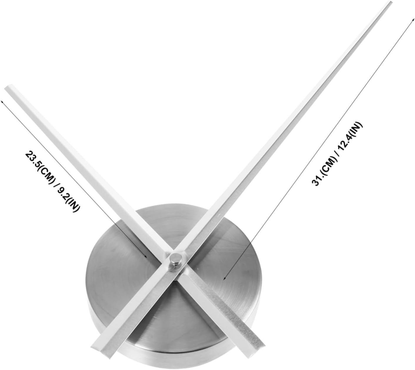 Oversized DIY Wall Clock Parts - clock movement 3D design Silver Alloy