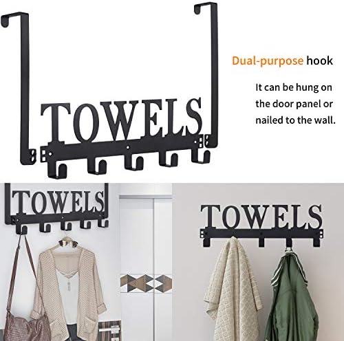 Adjustable Towel Holder Door Mount