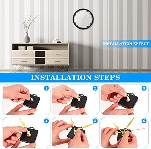 Long-Lasting Precision quartz clock movement with smooth operation
