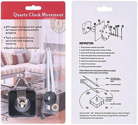 Hicarer 28mm Replacement Clock Movement with Metal Hook Repair Kit