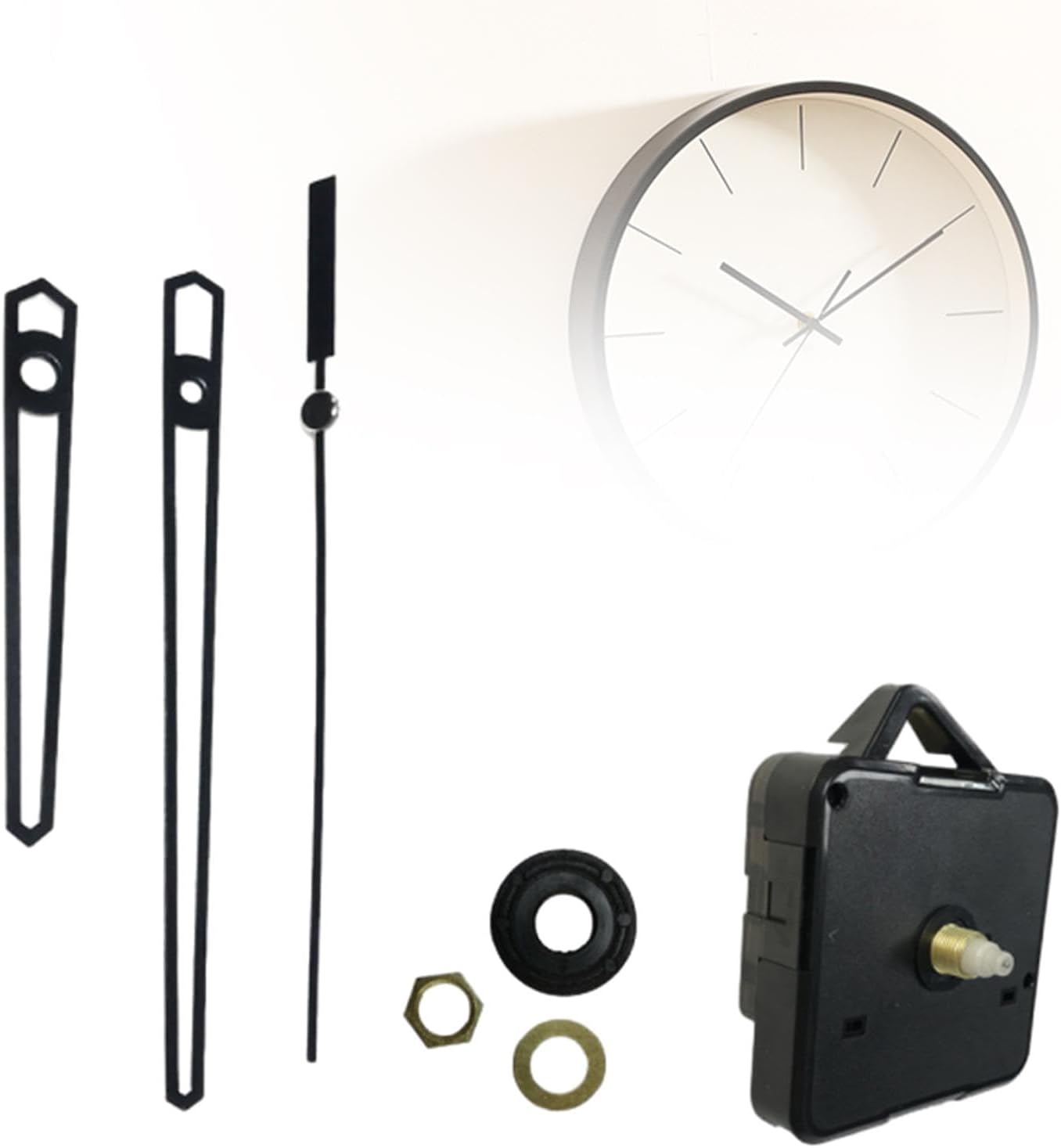 DIY Wall Clock Movement Kit for Frameless Draw Clock Repair