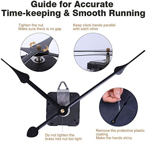 Precision Clock Movement Mechanism with High Torque 11-Inch Spade Hands