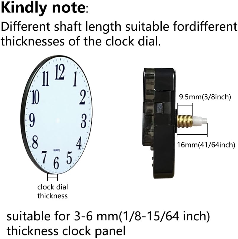 Reliable Clock Mechanism Replacement for DIY wall Clocks