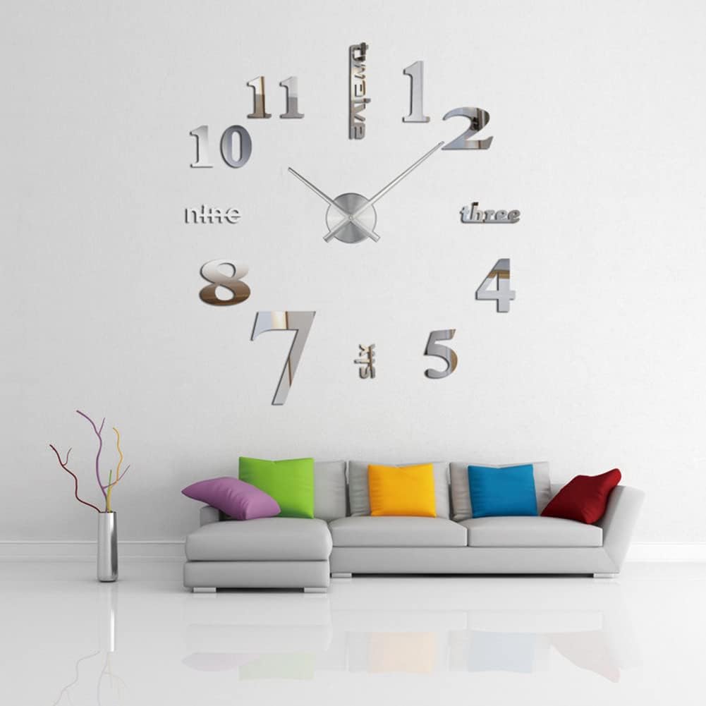 Sturdy Metal Wall Clock with Quiet Movement