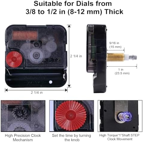 EMOON Clock Movement Mechanism Kit for Custom Repair