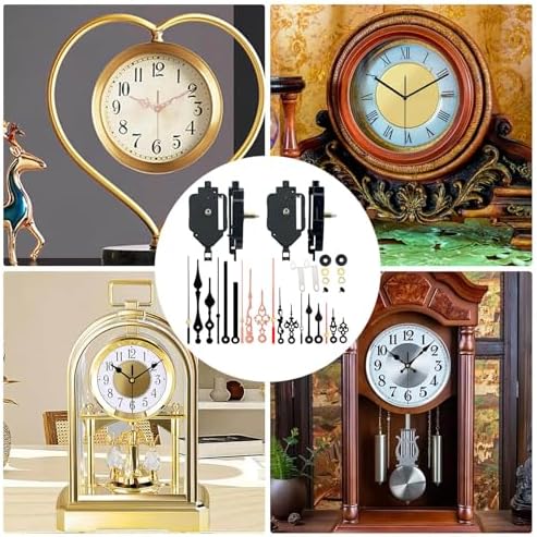 2-Pack Clock Movement Kit with 6 Pairs of Hands