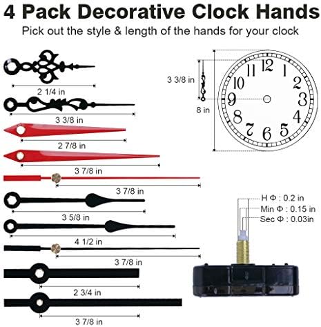 Perfect Replacement Clock Movement Kit for DIY Clocks