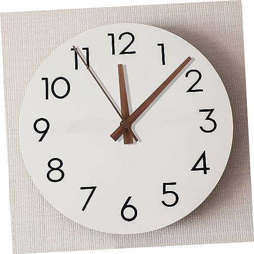 jojofuny 4-Set Quartz Wall Clock Mechanism Replacement Kit - Walnut Wood Clock Hands