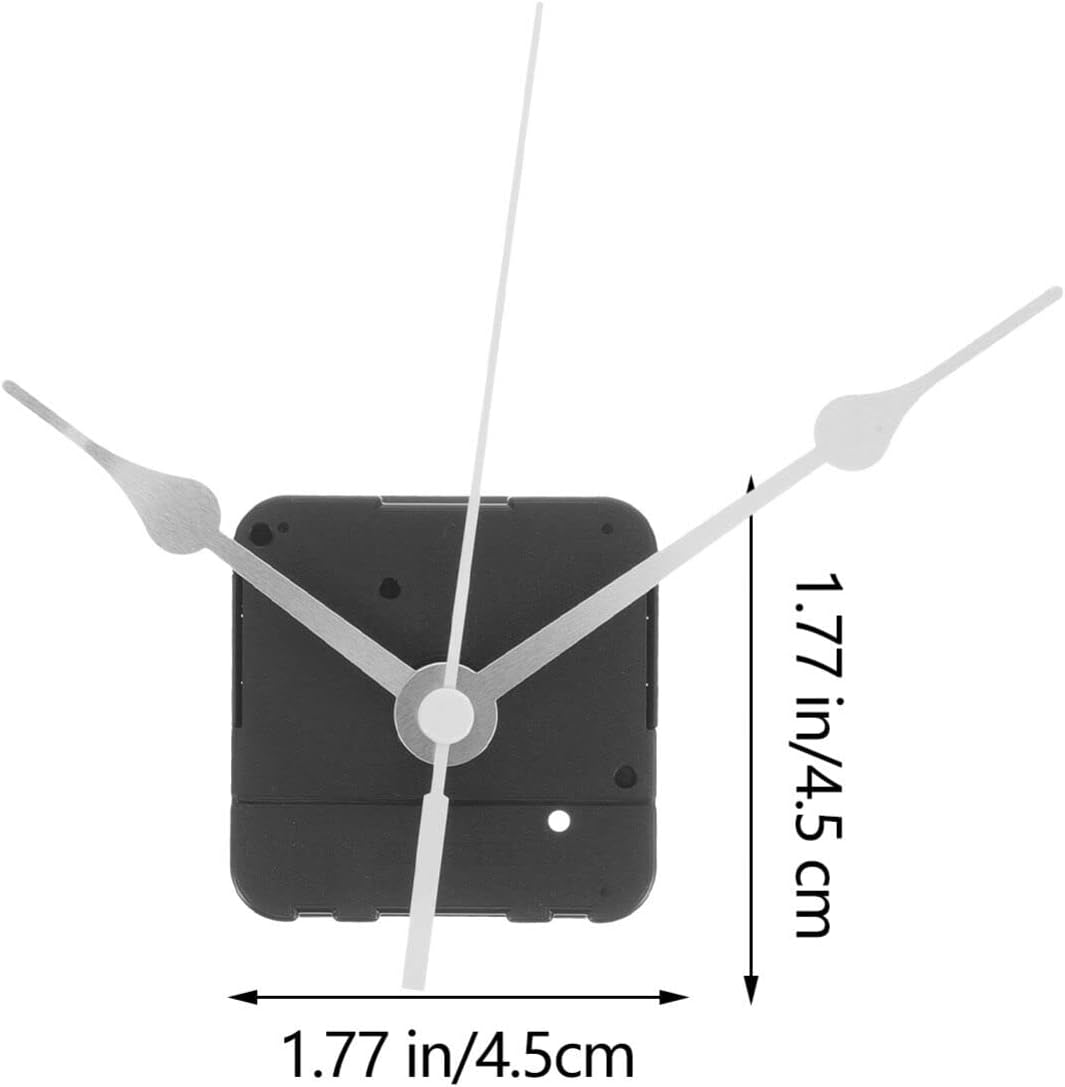 Supvox Reverse Rotating Quartz Wall Clock Movement Kit - Silver