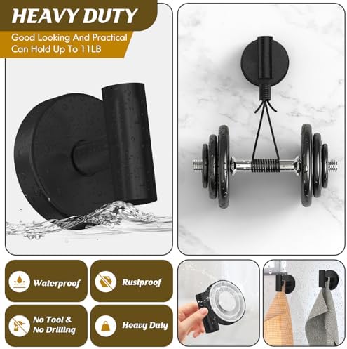 Two-Piece Suction Cup Hooks for Showers