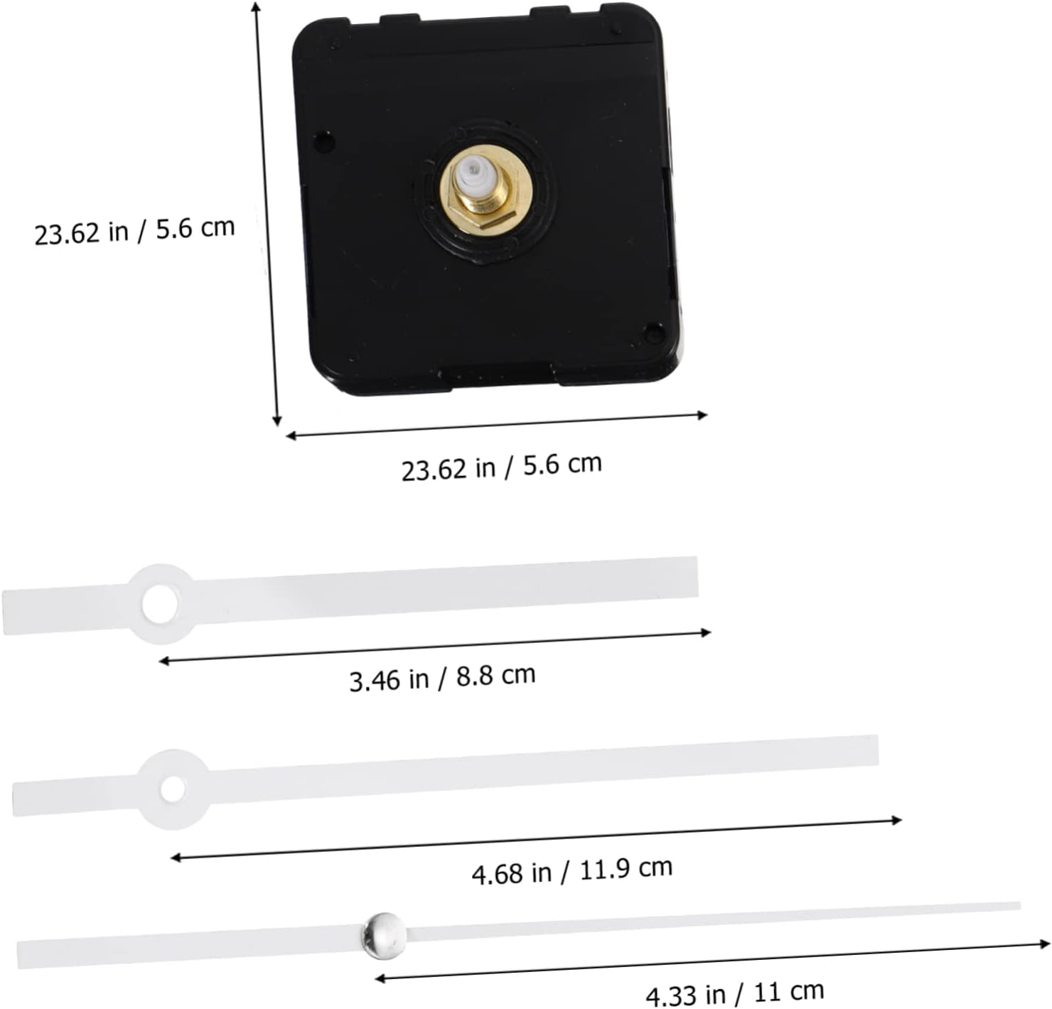 KONTONTY 2 Pcs DIY Noiseless Quartz Clock Movement Kit 1