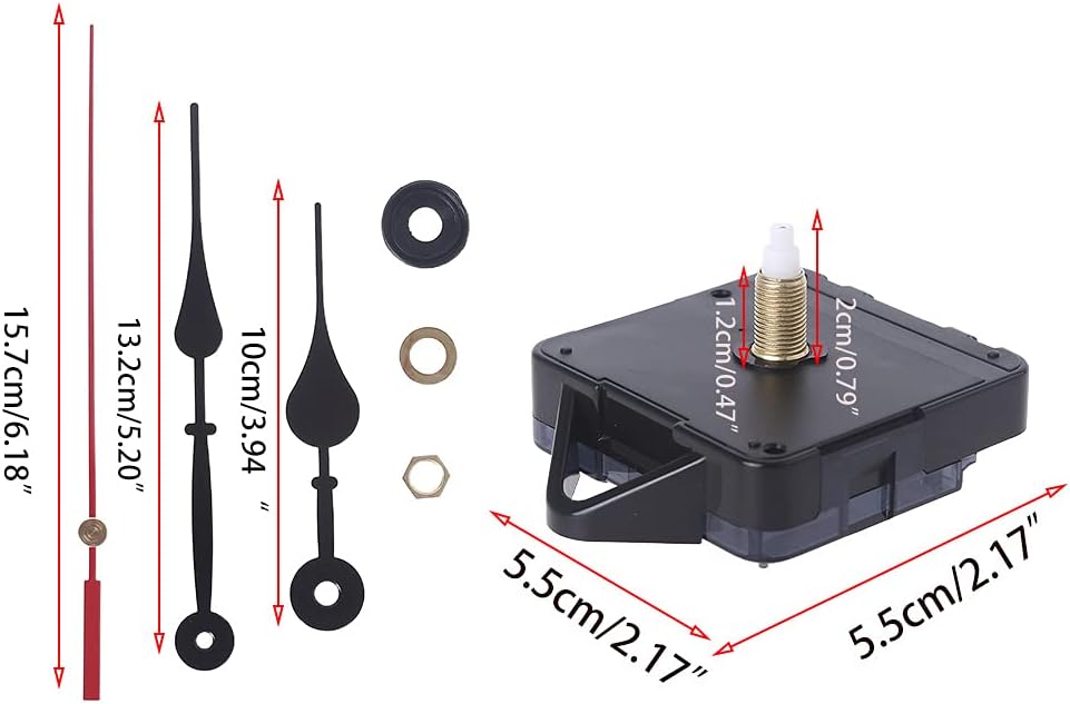 Compact Clock Movement - Reliable Replacement for Accurate Time