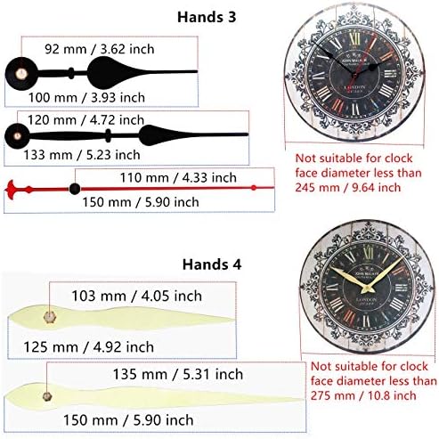 Sweep Silent Movement Wall Clock Kit