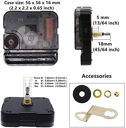 12888 TIKROUND Include Hands Wall Clock Movement