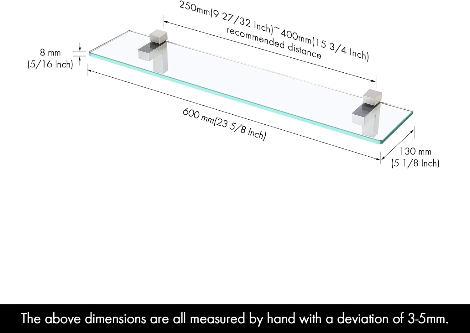 KES Tempered Glass Shelves for Bathroom Space-Saving Best Choice