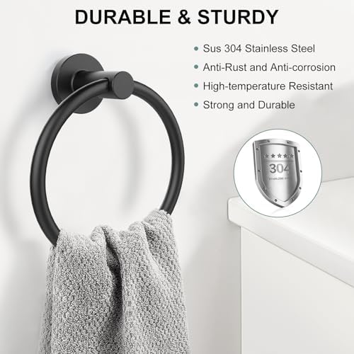 SetSail Matte Black Towel Holder