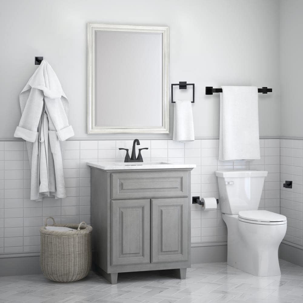 5-Piece Stainless Steel Bathroom Towel Bar Set for Wall-Mounted Use