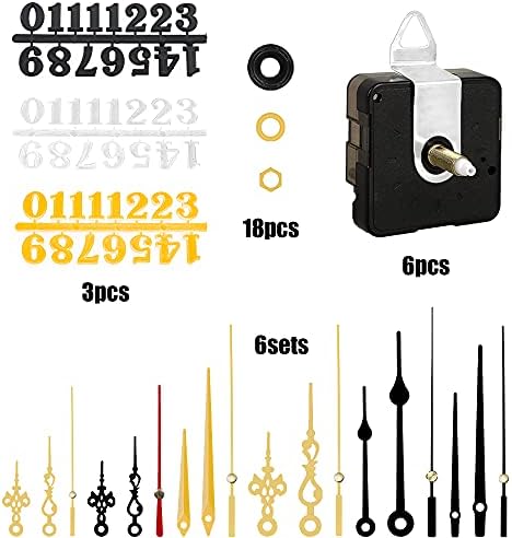 Precision quartz wall clock mechanism kit for DIY repairs