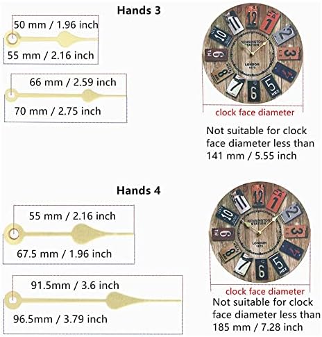 Wall Clock Timer Kit - DIY Replacement for 4 Pairs