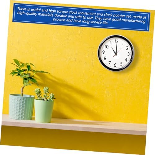 BUTIFULSIC Acrylic Aluminum Alloy Torque Clock Mechanism Set for Wall Clocks