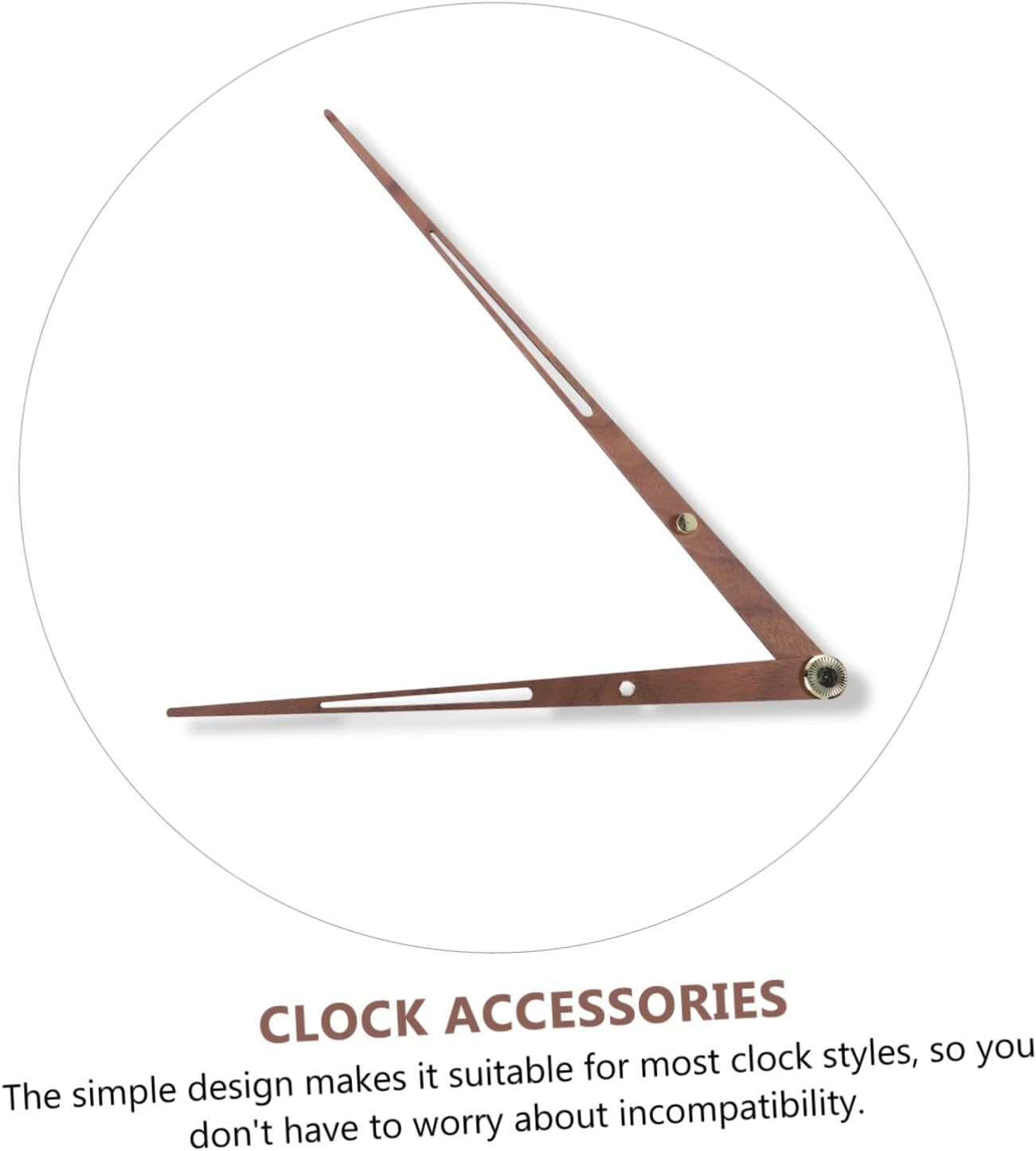 JOJOFUNY Large Wooden Wall Clock Hands with Decor Design